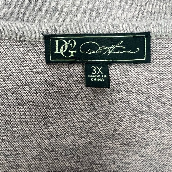 DG2 By Diane Gilman Women’s Pullover Sweater Like Lightweight Top Sz 3X Mauve - Picture 9 of 13